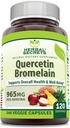 Herbal Secrets Quercetin 800mg with Bromelain 165mg, Veggie Capsules Supplement Agregat 124; Non-GMO Agregat 124; Gluten Free Agregates 124; Made in USA (965 mg, 240, Count)