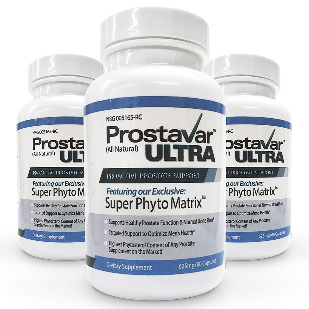 3 Butelka Poprawiona od twórcy oryginalnej Prostavar Ultra Prostate Support 600mg 90% Beta- Sitosterol & 320mg Saw Palmetto + ekstrakt z nasion winorośli