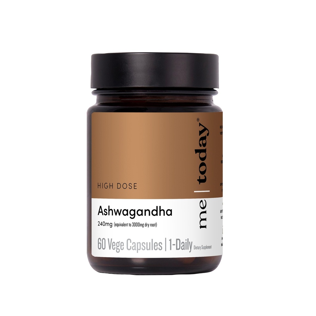 Ja dzisiaj Ashwagandha Suplement Kapsułki 3000 mg -Wysoka moc Suplement Adaptogen dla Stress Relief, Mental Clarity & Focus - Wegan, Natural Daily Wellness Formuła, 60 Sługi.