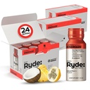 Ryde: Energize Shot Xi124; Tropical Flavor Xi124; Green Tea Cafeline, Tauryne, Ginseng Extract & B Vitamin Xi124; 0 Calories, 0 Sugar Xivy124; 2 FL OZ Shots Xivy124; Bousts energy * (24 Pack)