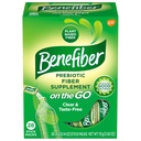 Benefiber On The Go Prebiotic Fiber Supplement Powder for Digestive Health, Daily Fiber, Unflavored - 28 Sticks (3.92 unces)