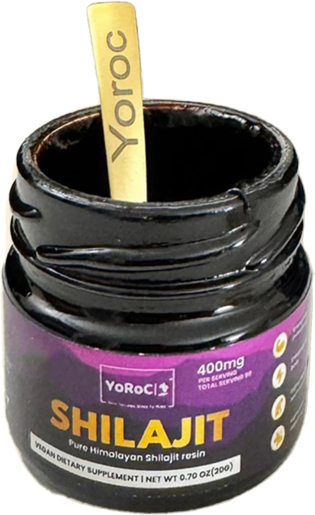 Shilajit, Pure Himalayan Shilajit Resin, Suplement diety, Net Wt 20gm (0.70oz)