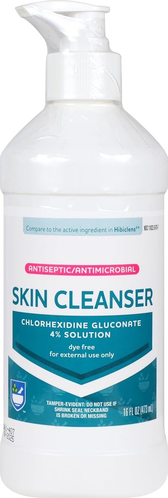 Rite Aid Antiseptic Skin Cleanser, Chlorheksydyna Gluconian - 16 oz 124; Antiseptic Antimicrobial Wash