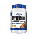 Zaawansowane białko Gaspari Nutrition Myofusion, mieszanka białka z białkiem serwatkowym, białkiem kazeinowym i białkiem izolacyjnym, niską zawartością tłuszczu i bez glutenu (Czekoladowy Masło Peanut Crunch, 2 funt)