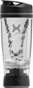 Promixx Oryginalna butelka shaker - Battery- zasilany bateryjnie do gładkich shakes protein - BPA Free, 20oz Cup (Czarny)