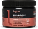 LEGION Suplement energetyczny - Niezapalony Proszek do napicia energetycznego - Kofeina Proszek z Tauryną i witaminą B Kompleks - Naturalnie słodzony Proszek energetyczny dla zdrowych napojów energetycznych (120g)