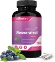 Czysty Resveratrol 500 mg - przeciwutleniacz, Zdrowe Starsze i Heart Health Support