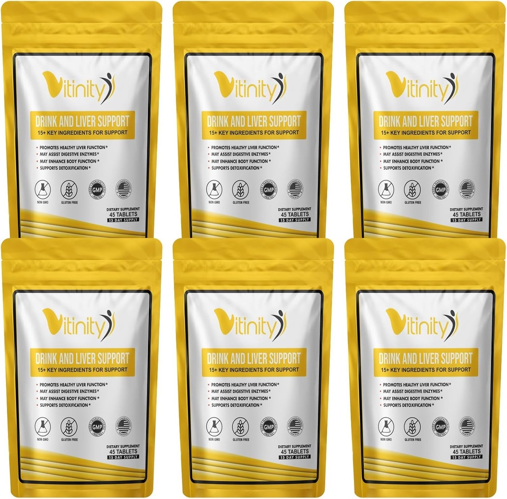 Anti Drink Liver Support Support Supplement- 15 + Kluczowe składniki dla wsparcia Craving, Zdrowie wątroby, Kudzu, Otyłek Mleczny, Święty Bazylia, DHM, Wszystkie naturalne Czystki, Stopniowe Redukcja, Odżywiające tabletki uzupełniające (90 dni)