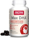Jarrow Fixas MaxDHA - 180 Softgels - Olej rybny o wysokiej czystości - Suplement Supports Brain & Eye Health - Skoncentrowany w Omega-3 Kwasy tłuszczowe & Wzbogacony w DHA - 90 Sługi