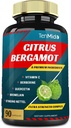 Citrus Bergamot Extract Kapsułki z VitaminC, Berberine, Quercetin, Bromelain, Echinacea, Black Pepper - 3 miesiące dostaw, 90caps