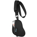 Beautyflier Astma Inhaler Case Lanyard Holder Keychain Travel Handy Mini Bag dla dorosłych i dzieci, Nie zawiera Inhaler (czarny)