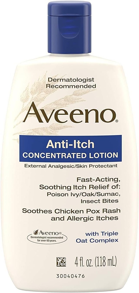 AVEENO Anti-Itch Lotion 4 oz (3 opakowania)