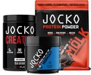 Jocko Paliwo 3 Pack Bundle - Kreatyna, Czekoladowy Masło Peanut MOLK Protein, & Nitro Pop Wstępny trening
