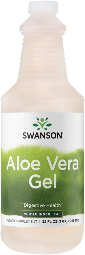 Swanson Premium Brand Aloe Vera Gel 32 fl Ounce (1 Qt) (946 ml) - opakowanie zawierające 1
