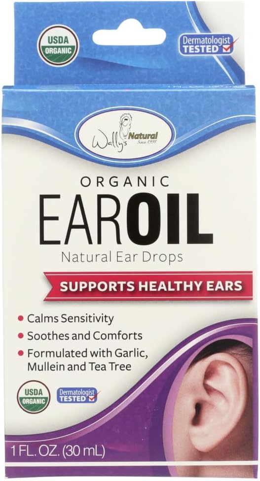 Wally 's Natural Products Organic Ear Oil, Unique Blend, 1 Fluid Ounce by Cutting Edge International, LLC