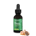 Organika Bee Propolis Tincture 1 oz: Vegan Propolis Extract - Throat and Breathing - Free of Gluten, GMO, & Artificial Flavors - 10 Day Prop Drops Supply