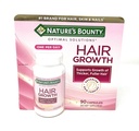 Nature 's Bounty Hair Growth Supplement, 1 na dzień, Klinicznie Pokazane do wsparcia grubsze, Fuller Hair, z Biotin, Krzemionka i Arginina, 90 Kapsułki