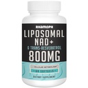 Liposomal NAD + 800 mg z trans- resweratrol 300 mg, Max Absorpcja, rzeczywisty NAD + Suplement wzmacniający zdrowe starzenie, energia komórkowa, naprawa DNA, długowieczność - 60 Softgels