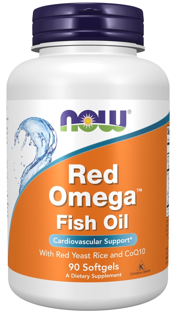 Teraz Foods Supplements, Red Omega ™ z CoQ10 30 mg i Omega-3 Olej rybny, Wsparcie sercowo-naczyniowe *, 90 Softgels