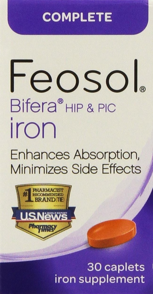 Feosol Kompletny z produktem Bifera, 30 liczenia (opakowanie po 2)