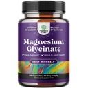 Pure Magnezu Glycinate Supplement 400mg Per Serving - Wegan Wysoka Absorpcja Kapsułki chelatowane magnezu dla kobiet i mężczyzn z Elemental 400mg for Mood Sleep and Relaxation Support - 240 Count