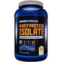 BODYTECH Proszek do izolacji białka serwatki - z 25 gramami białka na serwowanie & BCAA 's - Idealny do post- Workout Muscle Building & Growth, Zawiera mleko i soję - Wanilia (3 funt)