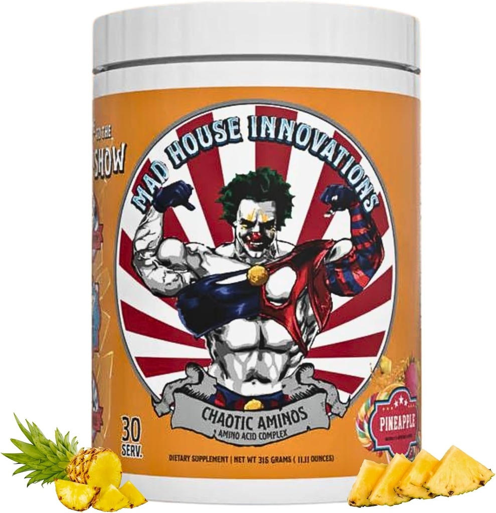 Ananas Kompletny Esential Amino Acids Complex Dietetyczny Suplement do Pompy Psychicznej 10.50G Amino Acid, 11.11 Oz Wspiera Odzyskiwanie Mięśnie & Energia Produkcja 30 Służenia