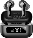 TOZO NC3 Hybrid Aktywny hałas Anulowanie bezprzewodowych słuchawek z 6 Mics AI jasne słuchawki 55H Playtime z diodowym wyświetlaczem 32 Preset EQs poprzez APP Bluetooth 5.3 IPX8 Wodoszczelność w słuchawkach słuchowych