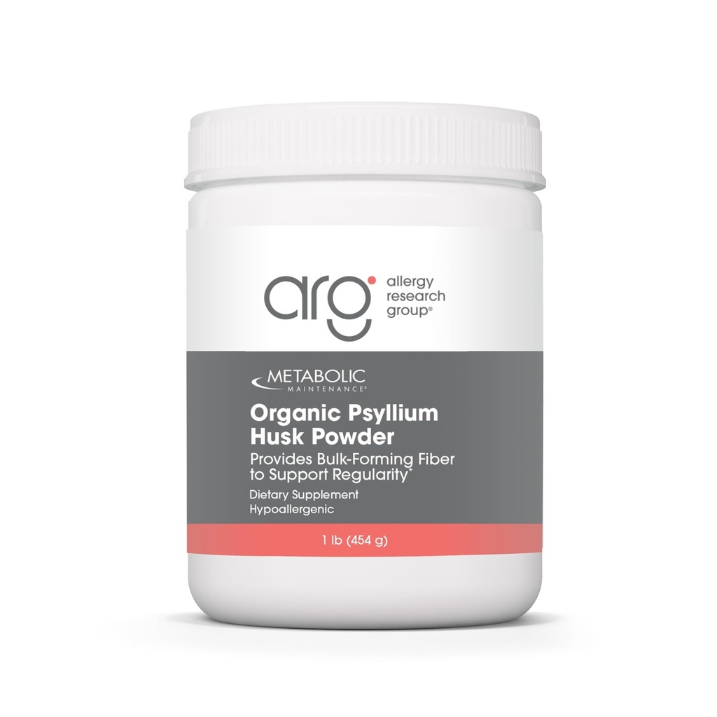 Metaboliczny Konserwacja Organiczny Pyllium Husk Proszek - Unflavored Psyllium- Husk luzem Rozpuszczalny suplement włóknisty, Codzienne wsparcie dla trawienia, Gut Health, Detox, No Fillers - 1 lb (150 Sług)