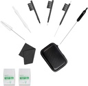 Phitunry 52- Piece Aid Assistance Kit Sprzątanie Akcesoria Przenośne Acesoria Asylum Pocket z narzędziami do czyszczenia szczotki, Suche Kapsułki, Wipes audio, Deer Velvet tkaniny i Hearing Aid Travel Case