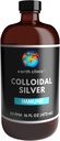 Earth Clinic ® Colloidal Silver 20 PPM, 16oz (473ml), Wielka butelka szklana Amber - Wsparcie immunologiczne