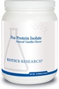 Biotics Research Pea Protein Isolate Natural Vanilla Flavored, Mieszanki łatwo z wodą lub sokiem, Premium Pea Protein, 21 gram czystego białka na serwowanie 16 uncji