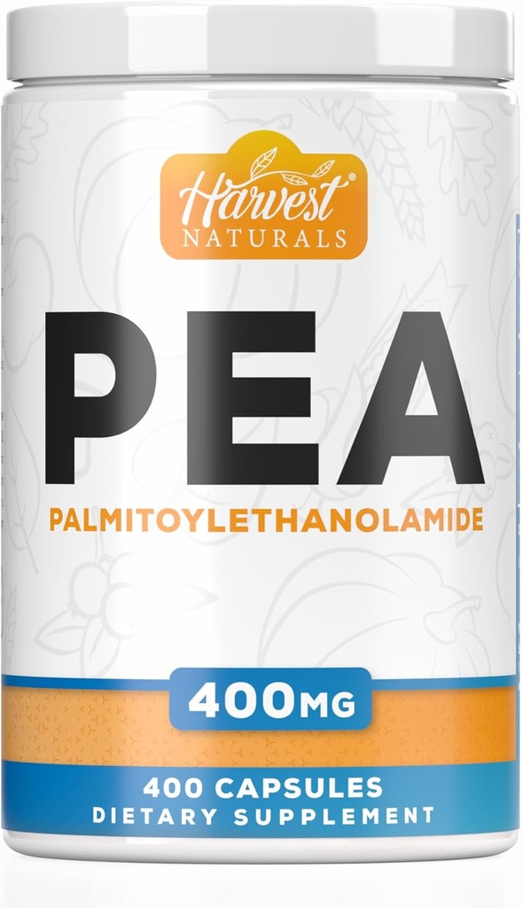 Palmitoyletanolamid Kapsułki 124; Pea 400mg 124; 400 Pill Count Pension 124; Promotes Natural Influentimate & Discomfort Relief