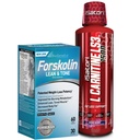 iSatori L- Carnitine LS3 Mieszane Berry 1500mg (32 Służenia) & BioGenetic Labs Forskolin Lean & Tone