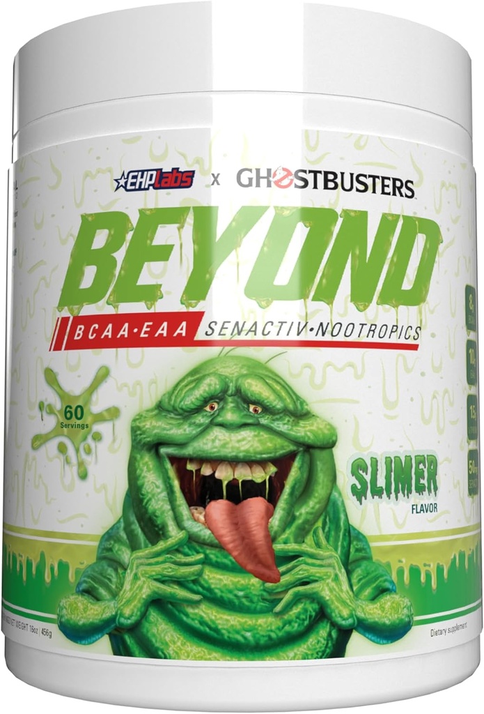 EHP Labs Beyond BCAA + EAA Powder - Muscle Recovery Amino Acids Supplement for Men & women, Sugar Free Intra Workout BCAA & EAA, Post Workout Hydration Support, 60 Servings - Slimer Lime Flavor