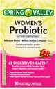 Women 's Probiotic Supplement with Prebiotic Inulin & Cranberry - Digestive, Urnary, & Immune Health Support, 1 Billion Active Cultures, 8 Strains, 30 Count Capsules - Gut Health Probiotics for Women