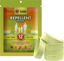 Zespoły odstraszające Mosquito Guard / Bransoletki (12 Pack) Wykonane z naturalnych składników roślin opartych - Citronella, Lemongrass Oil.