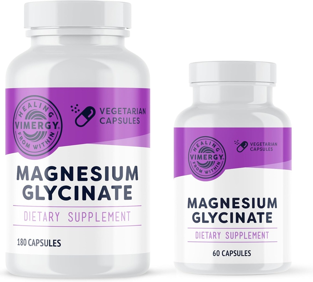 Magnezu glicynian (180 kapsułek) i (90 kapsułek)