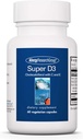 Alergia Research Group Super D3 Suplement diety - Bone & Immune Support, Cholecalciferol z C & E, Kapsułki wegetariańskie, Gluten Free - 60 Count