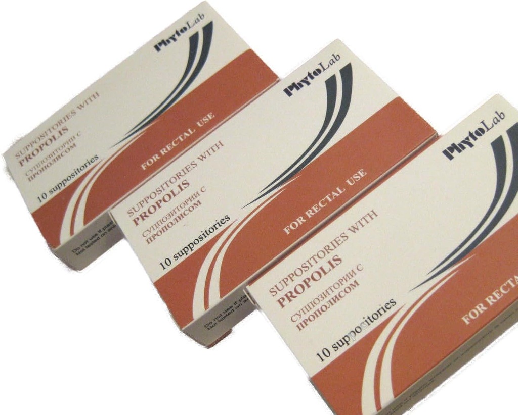 Propolis Supposeries Pack of 3 (30 Supposeries), Off- white