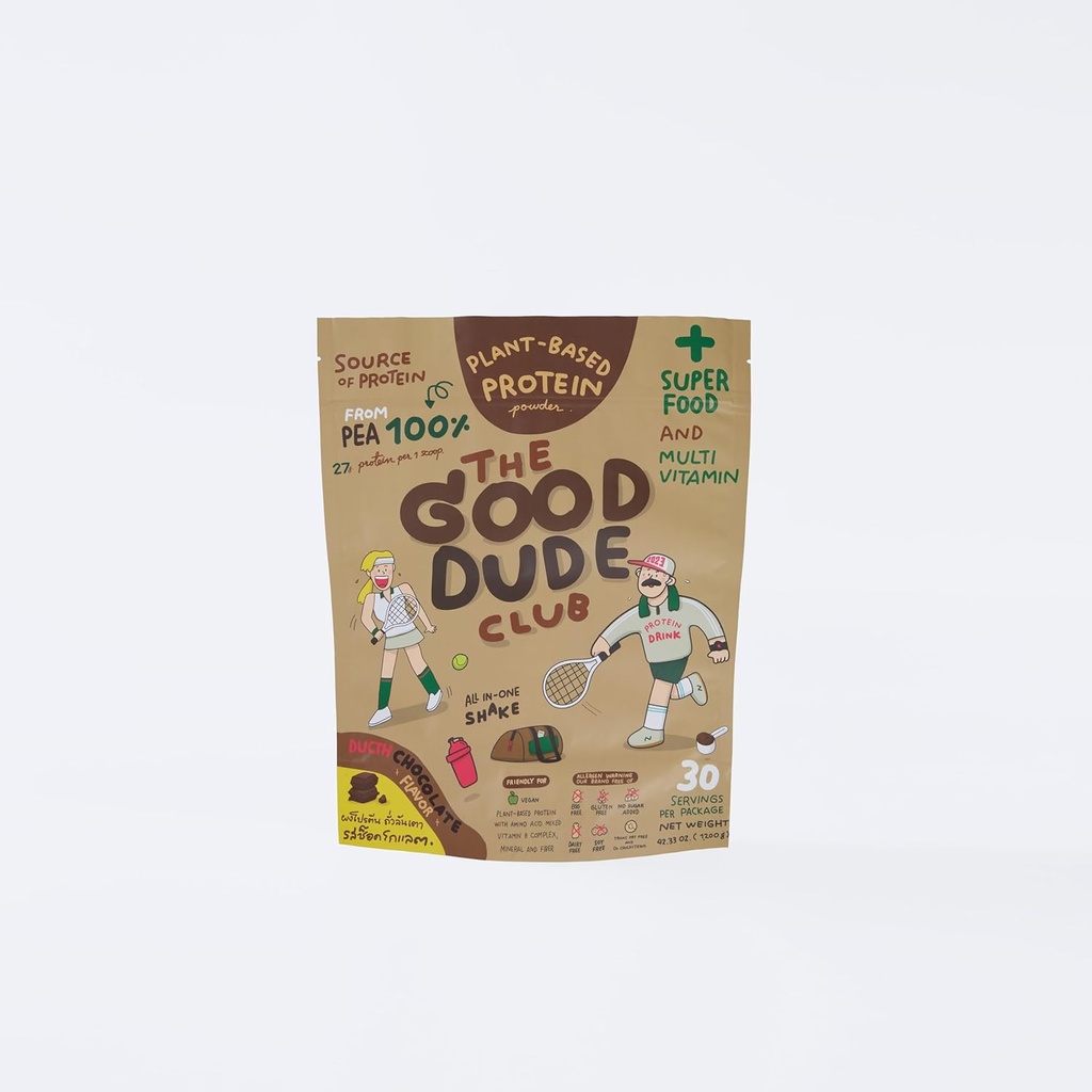 Premium Pea Protein Powder, Plant Based with BCAAs, Easy to Digest | Vitamins & Minerals | Gluten & Dairy Free | No Sugar Added | Vegan Friendly (Chocolate)
