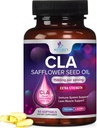 Suplement CLA, Kwas linolowy Conjufalid 1560mg - Dodatkowa moc Suplement CLA Pigułki - Kompozycja ciała wsparcia, Lean Muscle Tone, & Energia - Kapsułki szafranowe, Gluten Free, Non-GMO - 60 Softgels