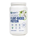 LeanFit Organic Plant w proszku protein na bazie LeanFit, Natural Vanilla Flavor - Wegan, USDA Organic Certified, Soy- Free, Gluten- Free, Dairy- Free, Sugar- Free, Non-GMO - 21g Protein, 19 Służenia, 1.58 Pound Tub