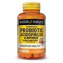 MASON NATURAL Probiotyczny Acidophilus z Bifidus, 50 Day Supply, Wspiera zdrową dietę normalną, Strawberry Flavor, 100 Wafers do żucia