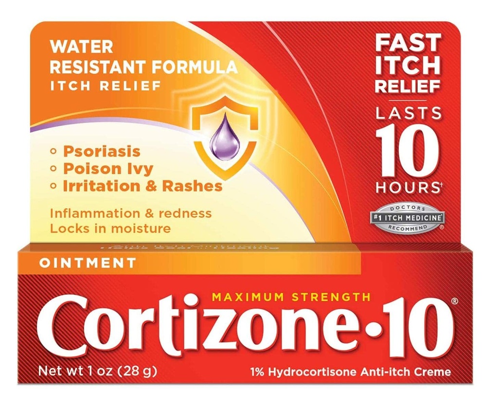 Cortyzon- 10 Maksimum mocnej maści na myszkę 1 unce (29 ml) (6 opakowań)
