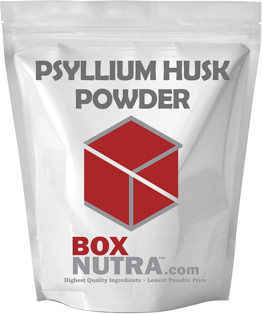 BoxNutra Pyllium Husk Powder - Łysienie lutownicze - Promotes Regular Bowel Movements - Poprawia trawienie, 1kg