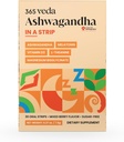 Aszwagandha Paski doustne 100 mg KSM 66 Aszwagandha, L- Theanina, Melatonina, Witamina D3 i Magnez, Wegan Strip for Men and Wolny od Cukru, Non-GMO, 30 Paski doustne (Berry)