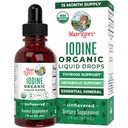 MaryRuth Organics Iodine Liquid Drops 124; Iodide potasu 124; 1 Rok Dostawy 124; 450 Służenie 124; Zdrowie tarczycy 124; USDA Organic Equipment 124; Wegan Equipment 124; Non-GMO Equipment 124; Gluten Free Equipment 124; 1 Fl Oz