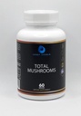 Total Mushrooms Capsule Supplement, 1330 mg - Mushroom Brain Supplement with Cordyceps, Reishi Mushrooms, Shiitake, Lions Mane - Poprawa ostrości, AIDS trawienie, Mental Clarity, Immunitet - 60 Hrabia