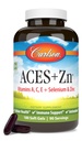 Carlson - ACES + Zn, Witaminy A, C, E + Selenium i cynk, Zdrowie komórkowe i wsparcie immunologiczne, Przeciwutleniacz, 180 Softgels
